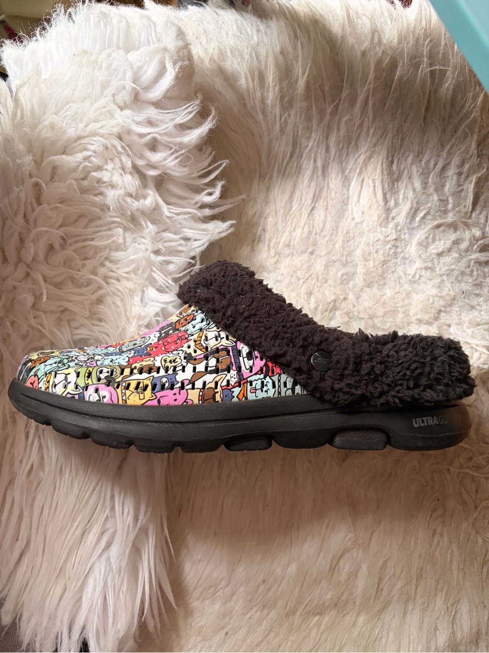 Skechers Foamies GOwalk 5 "Dogs for Life" Lined Clogs